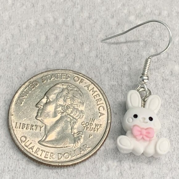 Bunny Earring, Easter Earring, Easter Basket Earring, Bunny Rabbit Earring - Picture 5 of 5